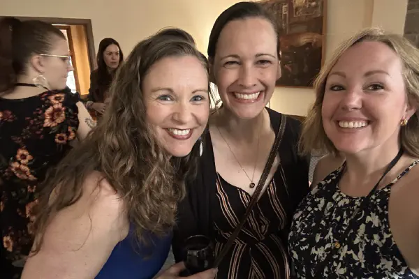 Day 2 - Dinner - Carolyn, Rebecca & Stacey