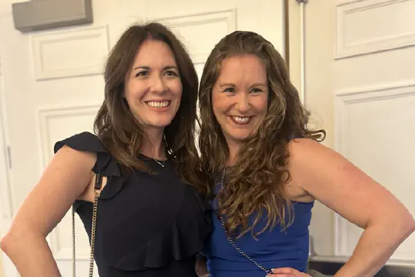 Day 2 - dinner - Rachel & Carolyn