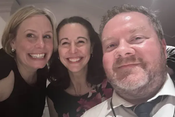 day 2 - dinner - Tiffany, Lisa and Peter