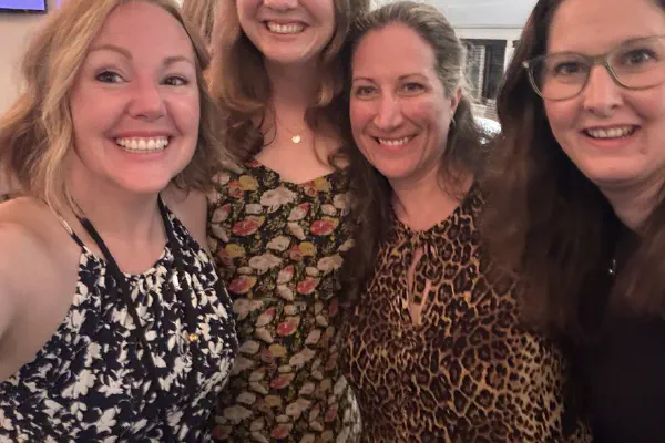 day 2 - dinner - stacey and sarah and erin and kathleen